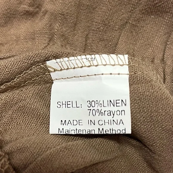 Linin blend Women's Beige set - Picture 7 of 11